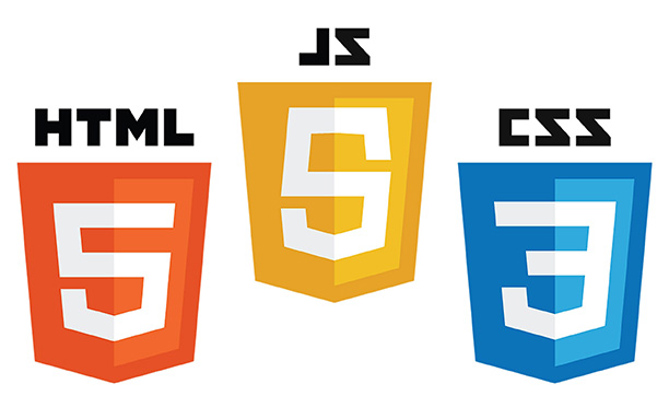 HTML, CSS, and JS logos